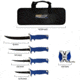AccuSharp 6-Piece Fillet Knife Kit, 6.5in, Stainless Steel, Blue Handle, 737C
