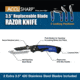 AccuSharp 3.5in Replacement Blades for the Replaceable Blade Razor Knife