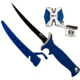 AccuSharp Fillet Knife w/2-Step Carbide-Ceramic Knife Sharpener, 6.5in, Stainless Steel, Blue Handle, 736C
