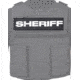 Ace Link Armor Sheriff Patch, White On Black, B-TG-ID-SHE-WH-BLK