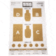 Action Target 556 Training Lab Target, Brown and White, 100 Per Box