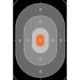 Action Target B-27CO Repair Center Target 100 Per Case, Black/Orange, 12.5in x 18.5in, B-27CO-100