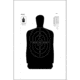Action Target B-34 25 Yard Reduction Of B-27 Police Silhouette 100 Per Case, Black, 17.5in x 23in, B-34-100