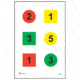 Action Target Command Targets 100 Per Case, Red/Yellow/Green, 23in x 35in, DT-4A-100