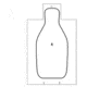 Action Target Die Cut Q Cardboard Target, 19x31 in, Q-CB
