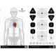 Action Target Fieldcraft Survival Double Sided Training Target, 100 Pack, 23in x 35in, FLDC-P-100