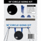 Action Target PT 18 in Circle Gong Target Kit, Black AT-134