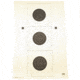 Action Target SR-21C Three Bull's-Eye, Training Target, Cream and Black, 10.5x10.5, 100 Per Box