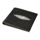 Adam Unlimited Stingray BiFold Wallet w/Shark Interior, Black SRBIWSKBK