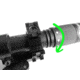 ADE Advanced Optics Adjustable Multi-Reticle Green Laser Flashlight Sight w/ Pressure Switch and QD Mount, Black, HG33