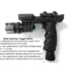 ADE Advanced Optics Dual Strobe Flashlight w/ Blue Laser Combo Sight, Black, HG23
