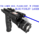 ADE Advanced Optics Dual Strobe Flashlight w/ Blue Laser Combo Sight, Black, HG23