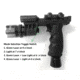 ADE Advanced Optics HG03 Rifle Vertical Foregrip Grip Flashlight/Green Laser Combo Sight, Black, HG03
