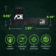 ADE Advanced Optics RD3-006 1x Reflex Green Dot Sight w/SAR9 Optic Mount Plate
