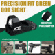 ADE Advanced Optics RD3-006x 1x Reflex Green Dot Sight w/D1 Rear Optic Mount Plate