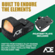 ADE Advanced Optics RD3-009 1x Reflex Red Dot Sight w/Mouting Plate 1911 Colt G/Standard Rear Sight&amp;Picatinny Rail