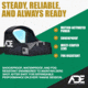 ADE Advanced Optics RD3-009 1x Reflex Red Dot Sight w/Mouting Plate 1911 Colt G/Standard Rear Sight&amp;Picatinny Rail
