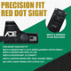 ADE Advanced Optics RD3-009 1x Reflex Red Dot Sight w/Mount Plate for S&amp;W MP M&amp;P/ Standard Picatinny Mount