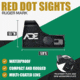 ADE Advanced Optics RD3-009 1x Reflex Red Dot Sight w/Mount Plate for S&amp;W MP M&amp;P/ Standard Picatinny Mount