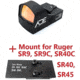 ADE Advanced Optics Motion Awake RD3-009 1x Reflex Red Dot Sight w/Ruger SR9 Optic Mount Plate