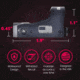 ADE Advanced Optics Delta Pro RD3-012 Motion Awake 1x Reflex Red Dot Sight w/Ruger Security 9 Optic Mounting Plate