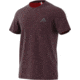 Adidas Terrex Essentials Tech Men's Short Sleeve Tee, Maroon/Vivid Red, Large, AY0080-L