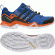 Adidas Terrex Men's Terrex Swift R2 GTX Hiking Shoes, Raw Steel/Black/Orange, 6 US, CQ1942-6