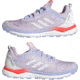 Adidas Terrex Agravic Flow Trailrunning Shoes - Womens, Purple Tint/Crystal White/Solar Red, 9, FZ2644-531-9