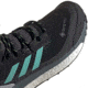 Adidas Terrex Free Hiker GTX Shoes - Womens, Core Black/Acid Mint/Hi-Res Yellow, 10, FX4667-001-10