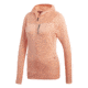 Adidas Terrex Tracerocker Women's Hooded Fleece Jacket, Chalk Coral, Extra Large, CW0795-XL