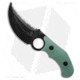 ADV Tactical K9 Fixed Blade Knife, 3.75in, D2, Trailing Point Blade, Micarta, Jade Handle, Jade/Black, 8.12 inch, BHQ-192806