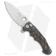 ADV Tactical Mini Pitboss Folding Knife, 3.625in, Bohler M390 Stainless Steel, Drop Point Blade, Carbon Fiber, Black Handle, Black/Gray, 8.125 inch, BHQ-135448