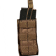 Advance Warrior Solutions Open Top Single Mag Pouch for AR15, AR10, AK47, Tan, AROTSMP-TN