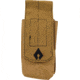 Advance Warrior Solutions Single Mag Pouch for AR15, AR10, AK47, Tan, ARSMP-TN
