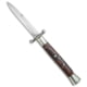 A.G.A. Campolin 13 Swinguard Automatic Folding Knife, 5.75in, Stainless Steel, Bayonet Blade, Cocobolo, Wood Handle, Standard, Wood/Steel, 13.00 inch, BHQ-77551