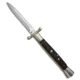 A.G.A. Campolin 13 Swinguard Automatic Folding Knife, 6.00in, Stainless Steel, Dagger Blade, Stag Horn, Brown Handle, Standard, Brown/Gray, 13.00 inch, BHQ-50777
