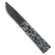 A.G.A. Campolin Dragonfly Gravity Folding Knife, 3.00in, 440C, Drop Point Blade, Steel, Black/White Handle, Black/White/Black, 6.875 inch, BHQ-203220