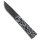 A.G.A. Campolin Dragonfly Gravity Folding Knife, 3.00in, 440C, Drop Point Blade, Steel, Black/White Handle, Black/White/Black, 6.875 inch, BHQ-203220