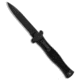 A.G.A. Campolin Zero Bayonet SWAT Automatic Folding Knife, 3.75in, Bohler N690, Bayonet Blade, G-10, Black Handle, Black/Black, 8.625 inch, BHQ-85600