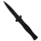 A.G.A. Campolin Zero Dagger SWAT Automatic Folding Knife, 3.75in, Bohler N690, Dagger Blade, G-10, Black Handle, Black/Black, 8.625 inch, BHQ-85116