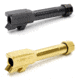 Agency Arms Glock 43 Mid Line Match Grade Drop-In Threaded/Fluted Barrel, Black, DLC, Gold, Stainless Steel