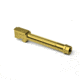 Agency Arms Mid Line Compatible Barrel, Threaded/Fluted, Glock 17, TiN Gold, MLG17T/FTiN