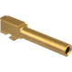 Agency Arms Standard Line Match Grade Drop-In Barrel, Non-Threaded, Glock 19, TiN Gold, SLG19NTTiN