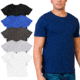 6 Pack -Mens Short Sleeve Crew Neck T Shirt - Black, Blue, Charcoal, Grey, Navy, White, Multicolor, Large