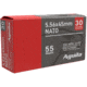 Aguila 5.56mm NATO 55 grain Full Metal Jacket Rifle Ammo, 30 Rounds, 1E556155
