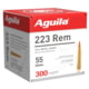 Aguila Ammunition .223 Remington 55 Grain Full Metal Jacket Brass Case Rifle Ammunition