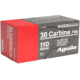 Aguila Ammunition .30 Carbine 110 Grain Full Metal Jacket, Brass Case, Rifle Ammo, 50 Rounds, 1E302110
