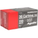 Aguila Ammunition .30 Carbine 110 Grain Full Metal Jacket Brass Case Rifle Ammunition