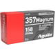 Aguila Ammunition .357 MAG 158 Grain Semi Jacketed Soft Point Brass Case Pistol Ammunition