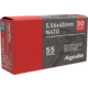 Aguila Ammunition 5.56x45mm NATO Ammo 55 Grain FMJ Brass Case Rifle Ammo, 450 Rounds, 1E556155-BP